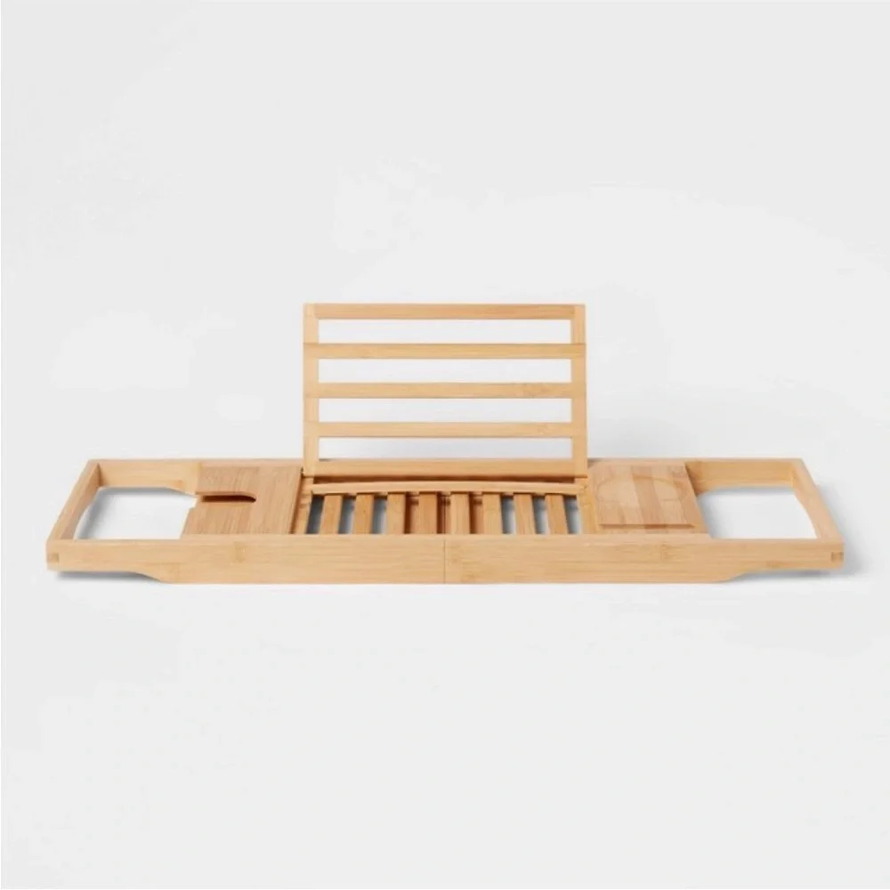 BRIGHTROOM NEW bamboo bathtub caddy